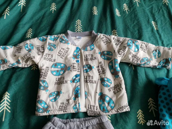 Детский теплый костюм на осень