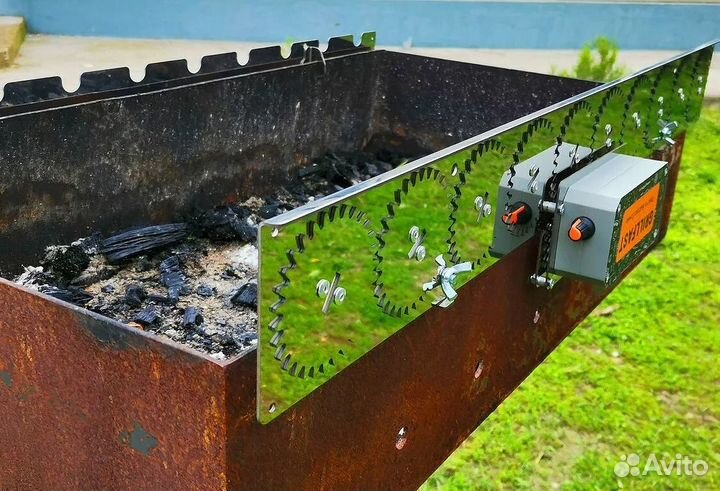 Электрический вертел на 10 шампуров