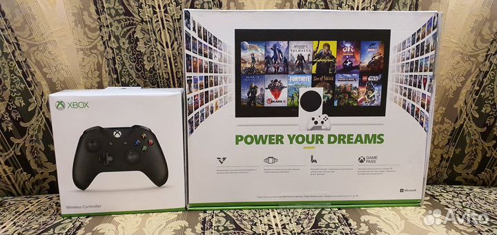 Xbox series S + 2 джойстик новый, гарантия