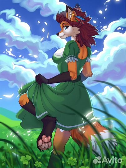 Наклейки furry