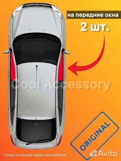 Каркасные шторки АВТОШТОРКИ KIA RIO 2017-2023