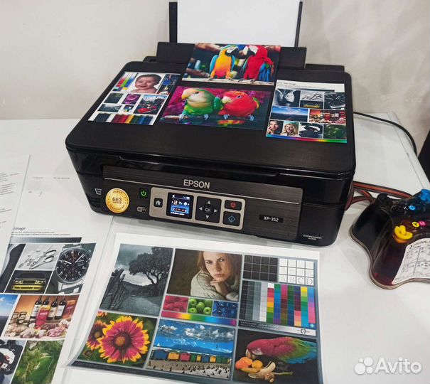 Мфу Epson xp 352 с бснпч и WiFi