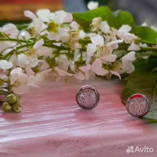 Серьги, ручная работа. Эпоксидная смола