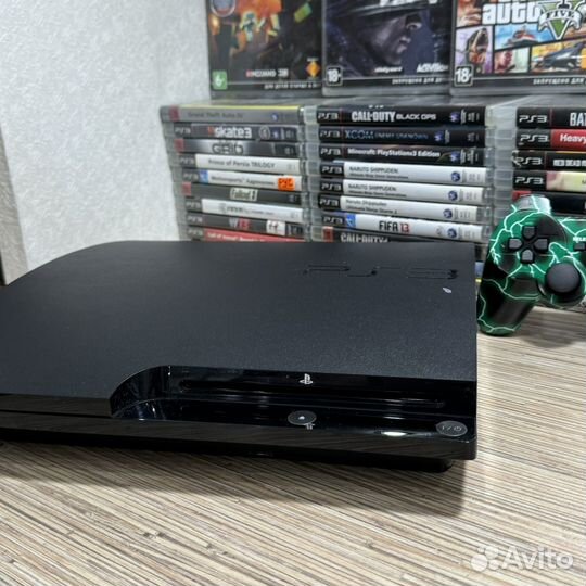 Sony PlayStation 3 Slim + 30Игр + 2Джостика