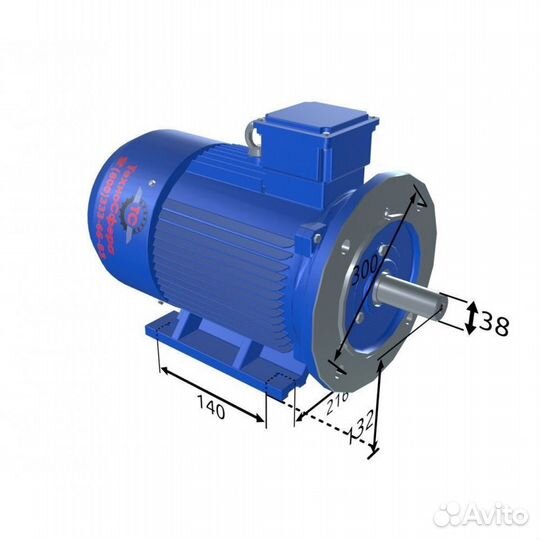 Электродвигатель аир 132S8 (4кВт/750об.мин)