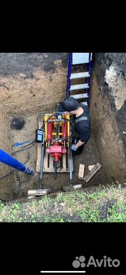 Водопровод канализация ГНБ прокол под дорогой
