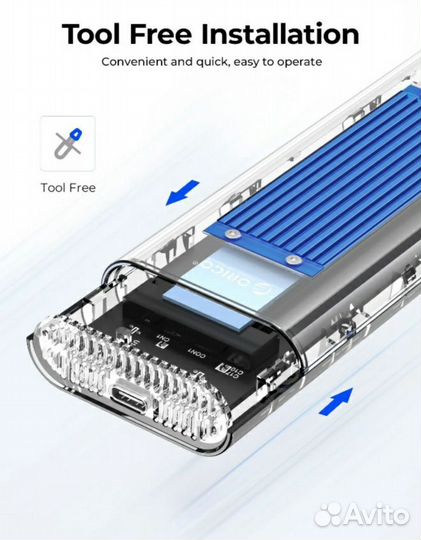 Orico 40 Гбит/с Thunderbolt 3/4/USB корпус для ссд