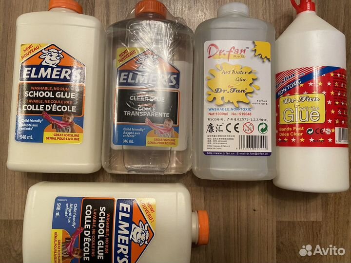 Клей и товары для слаймов