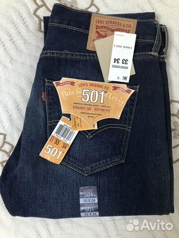 Джинсы levis 501 новые