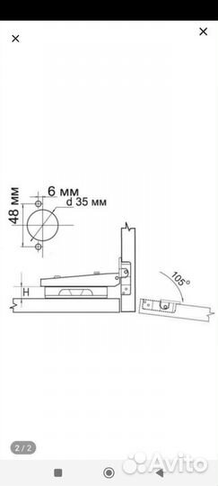 Петли мебельные