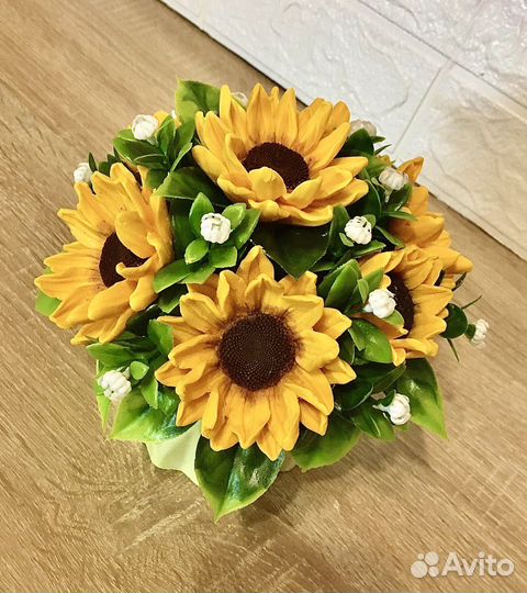 Букеты цветов из мыла