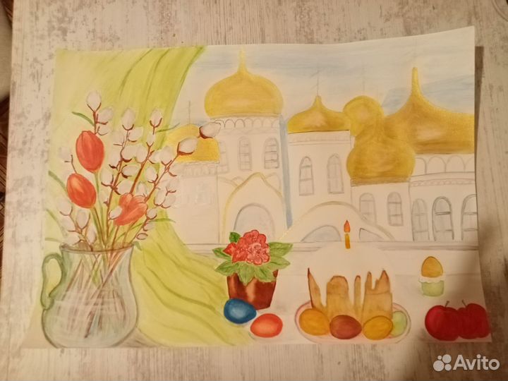 Рисунок для школы, дет. сада на заказ