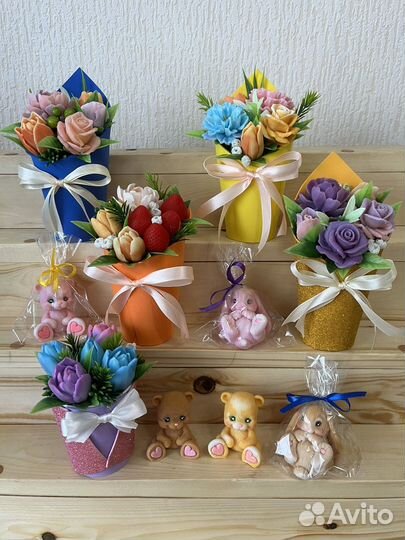 Букеты из мыла ручной работы