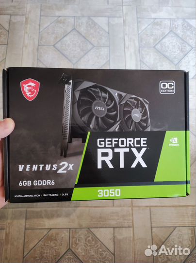 Видеокарта MSI RTX 3050