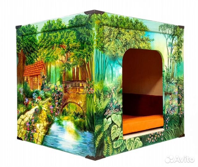 Домик для маленьких собак, кошек Сказочный лес ср