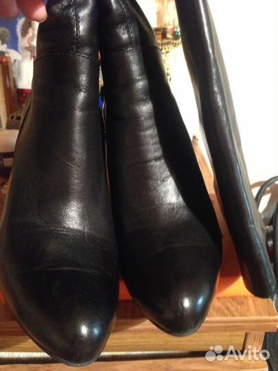 Сапоги натур.кожа р.38-38,5