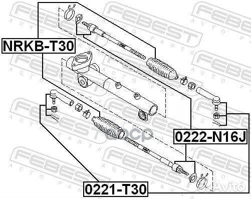 Пыльник рулевой рейки (nissan almera tino V10M