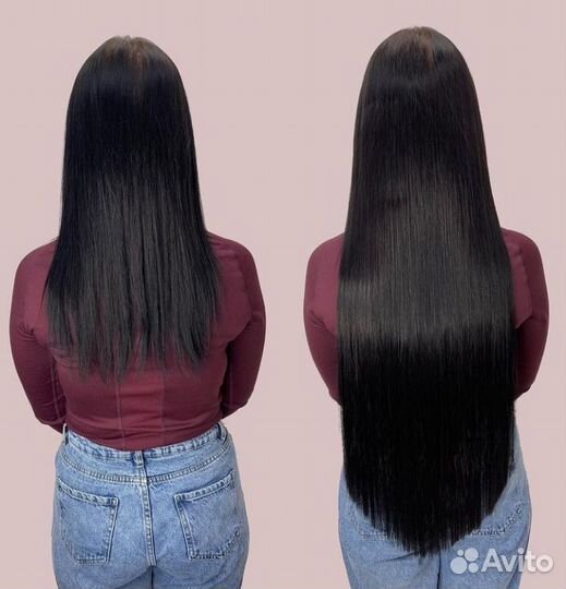 Наращивание биопротеиновых волос (натуральные )