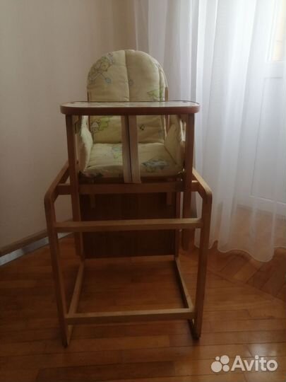 Стул для кормления деревянный бу