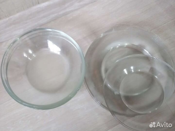 Тарелки прозрачные