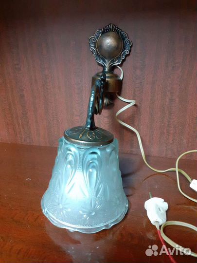 Настенный светильник бра, СССР, винтаж, под бронзу