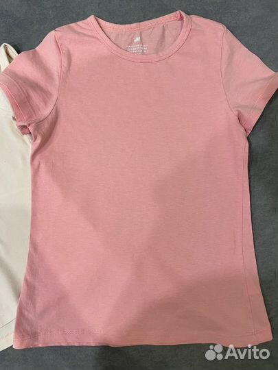 Футболки для девочки 122 128 пакетом