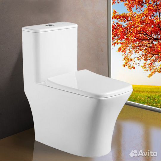 Унитаз-моноблок azario Teano 695x370x740 напольный