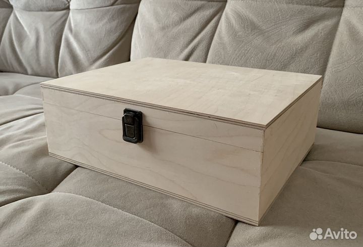 Шкатулка деревянная. Заготовка. Ящик. Коробка