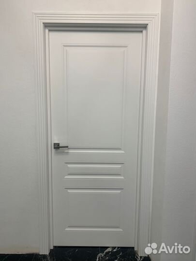Двери межкомнатные с коробкой белые