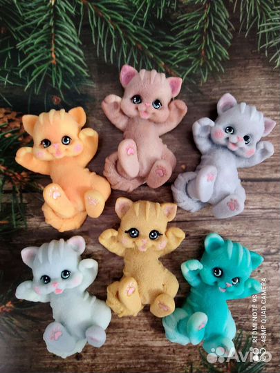 Мыло ручной работы зайки и котята