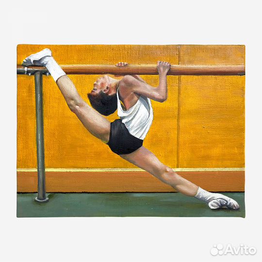 Авторская картина маслом на холсте «Разминка»