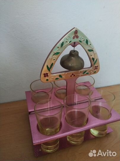 Рюмочный набор (набор стопок) с колокольчиком