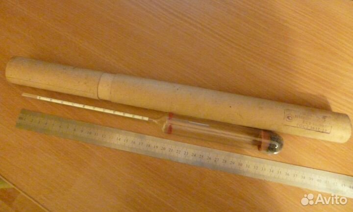 Большой ареометр спиртометр СССР бс1 80-90 гост