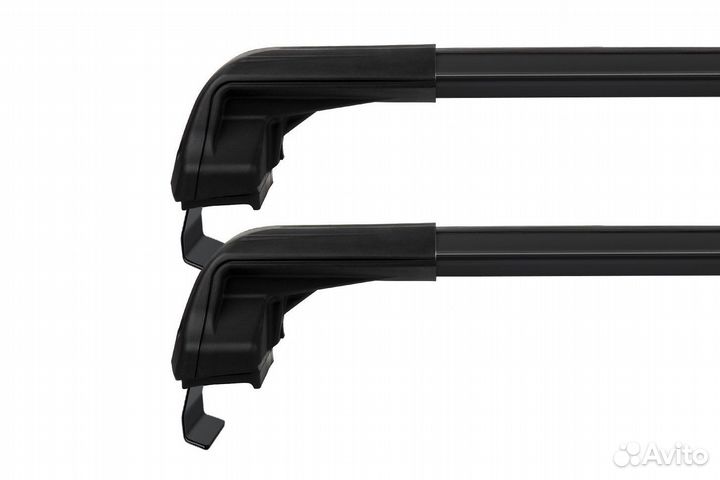 Багажник на крышу rollster Kia Rio 2011-17 черный