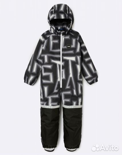 Комбинезон утепленный Vende 7100039A-9991 Lassie 9991-черный с рисунком