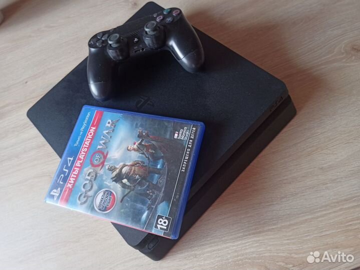 Ps4 slim 1000 гб + игры