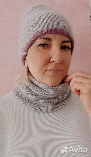 Комплект шапка и снуд