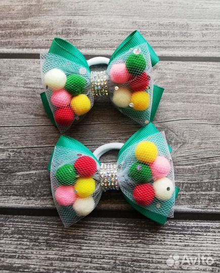 Бантики резиночки заколочки для школы