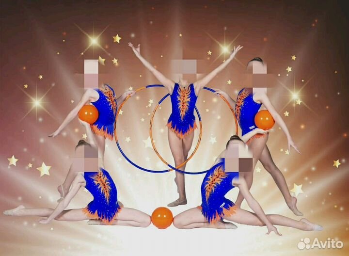 Купальники групповые для художественной гимнастики