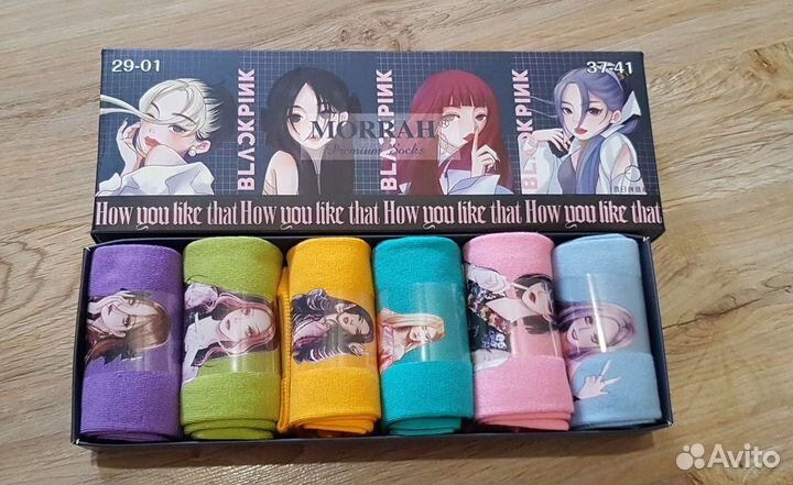 Подарочный набор носков, аниме