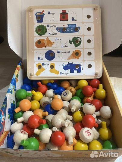 Развивающая мозаика (алфавит, цвета)