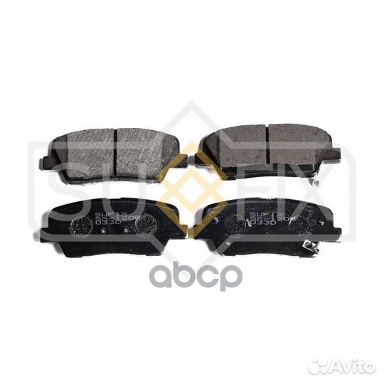 Колодки тормозные дисковые зад прав/лев SX1