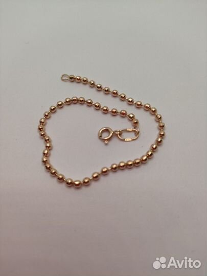 Золотой браслет 585 пробы 19см