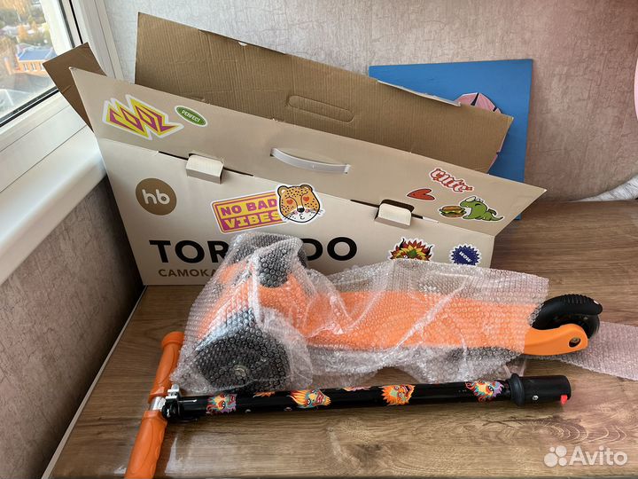 Самокат детский трехколесный happy baby