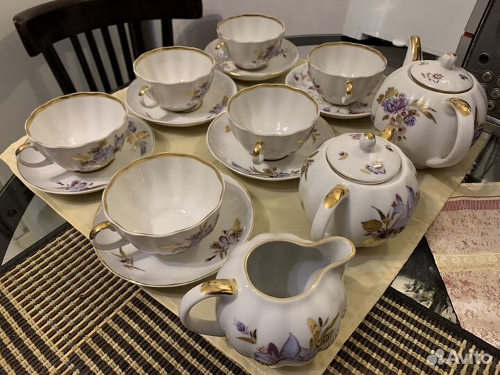 Чайный сервиз лфз Императорский фарфоровый завод