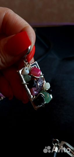 Колье, браслет, серьги сделаны под заказ