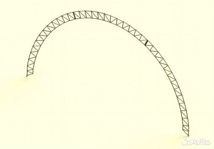 Фермы арочные для ангара 15Х7.5Х30