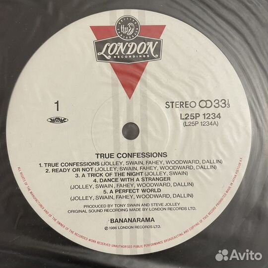 Bananarama - True Confession 1986 nm/nm