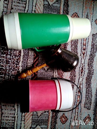 Термоса 2 штуки + медная турка