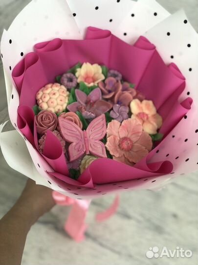 Шоколадный букет цветов, вкусный подарок